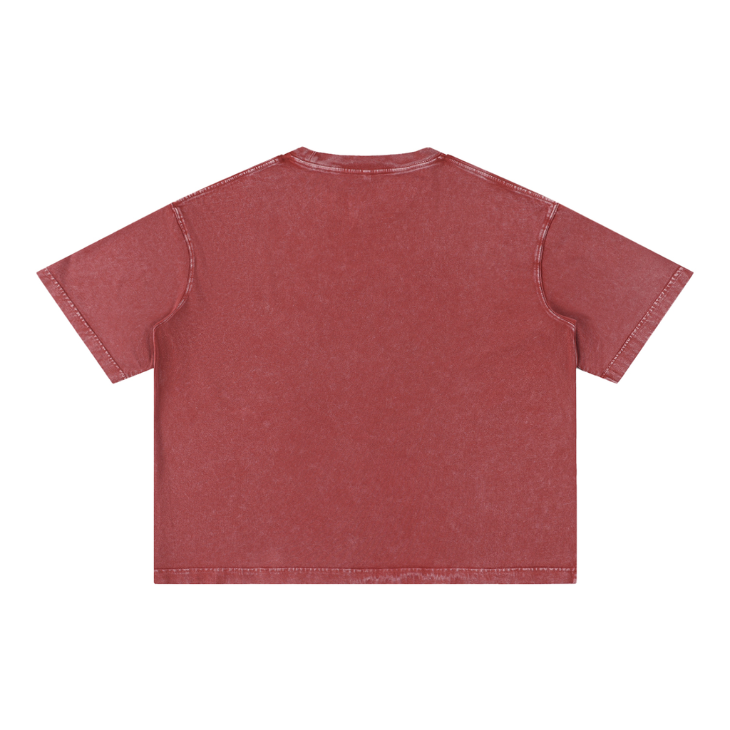 Boxy Sportswear Tee - Dark Red