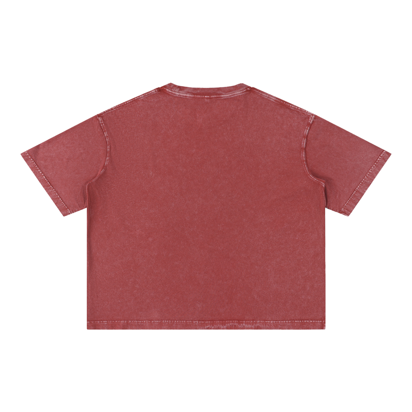 Boxy Sportswear Tee - Dark Red