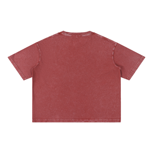 Boxy Sportswear Tee - Dark Red