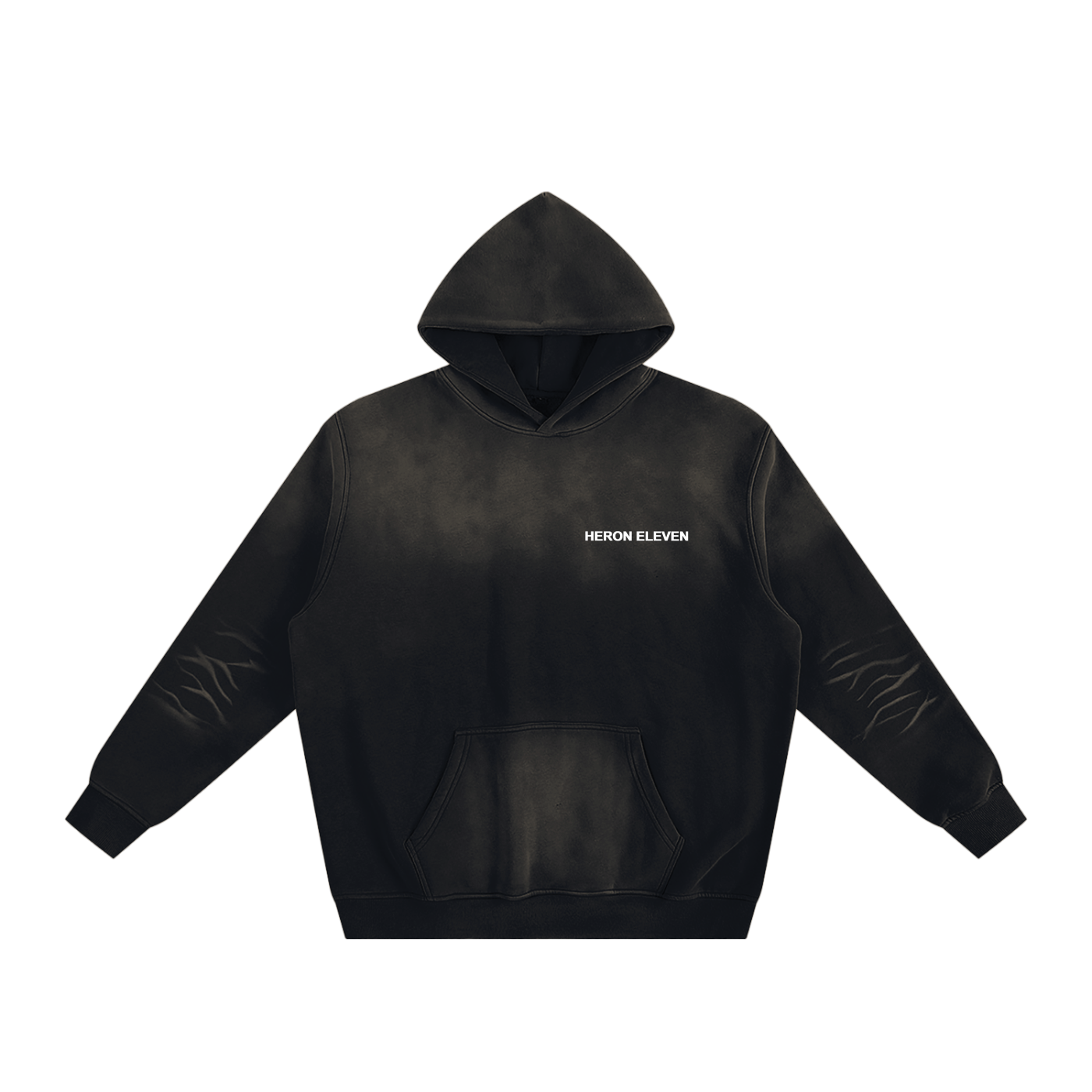 Signature Offset Star Hoodie - Black