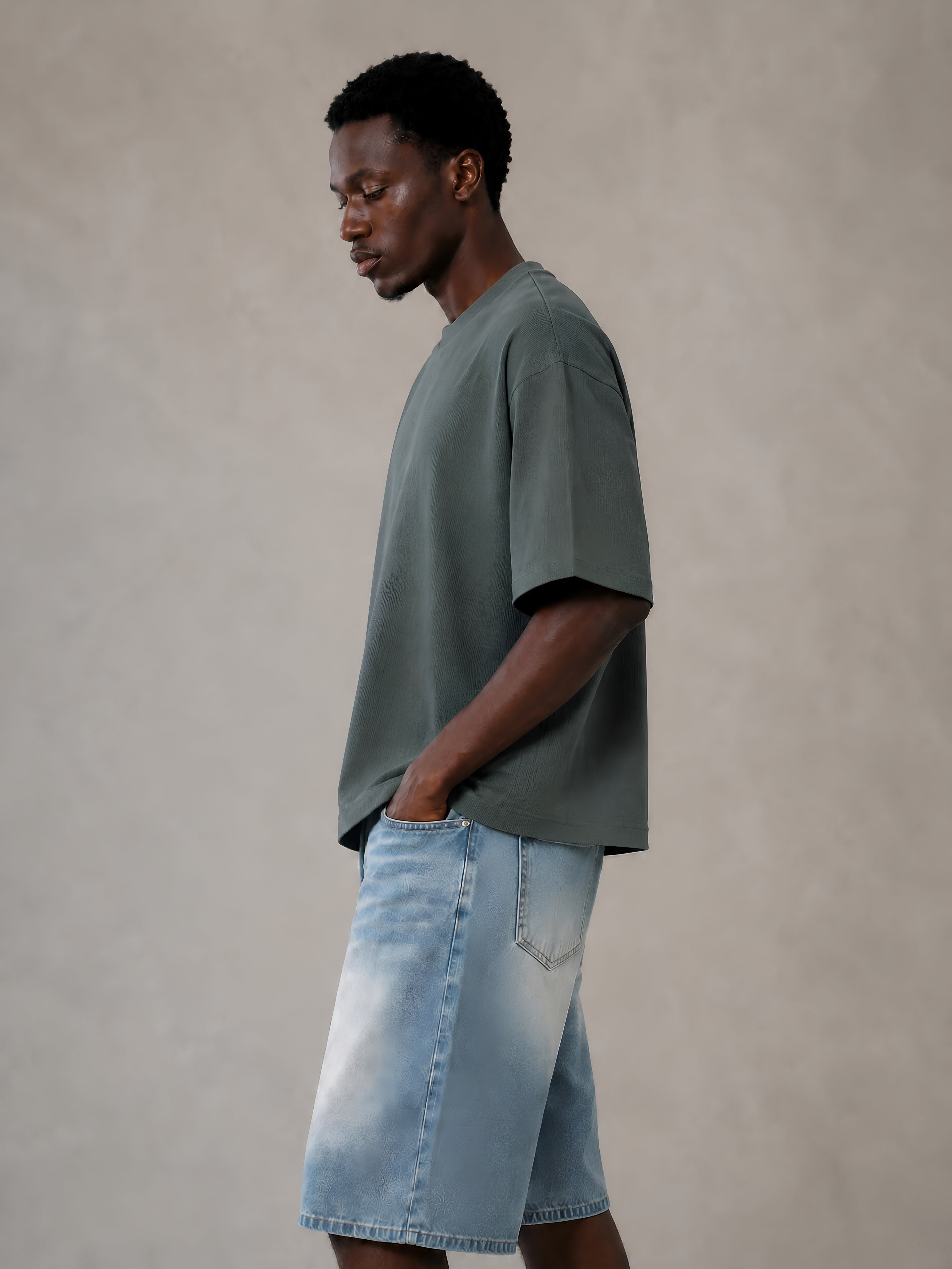 Heron Waffle Knit - Dark Grey
