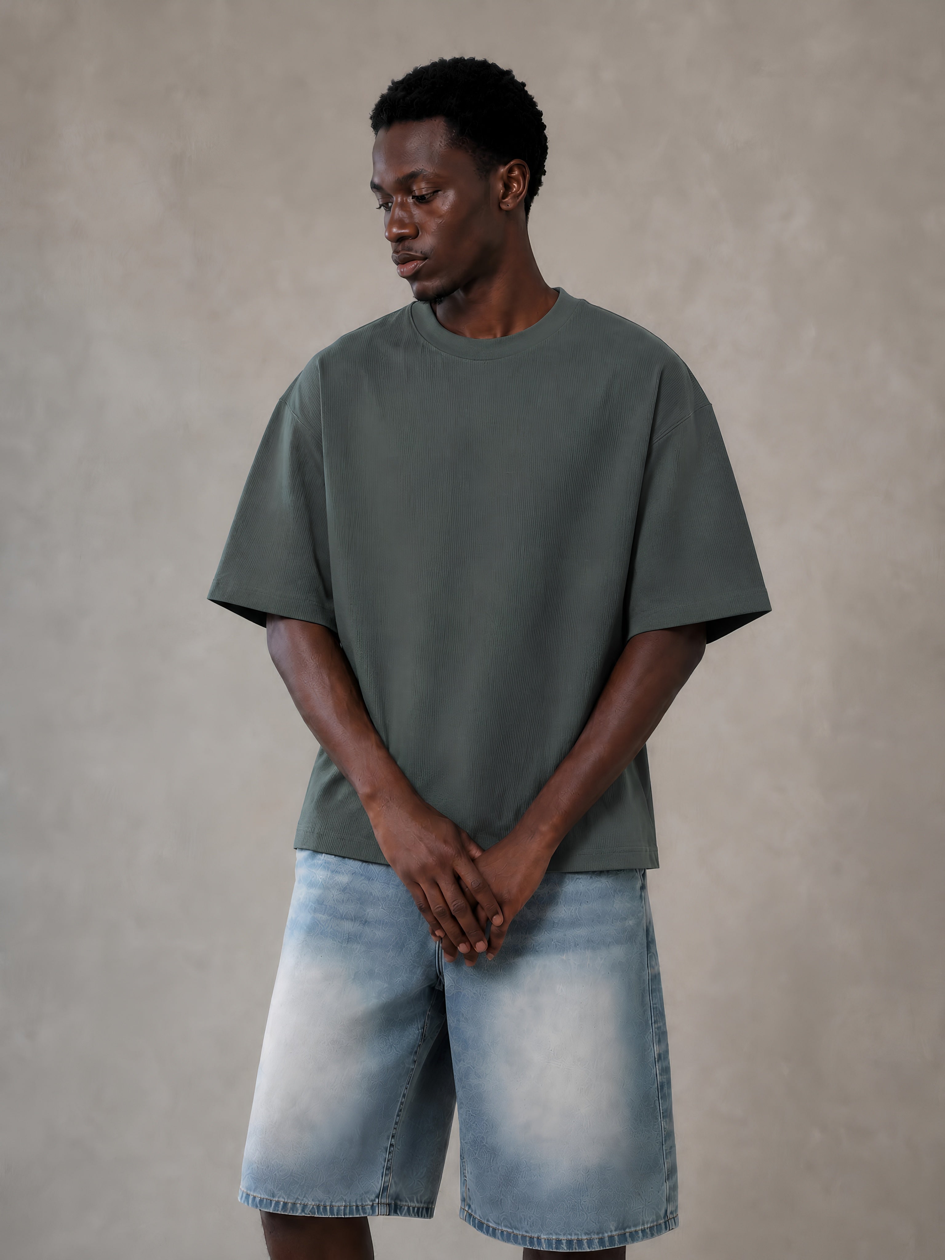Heron Waffle Knit - Dark Grey