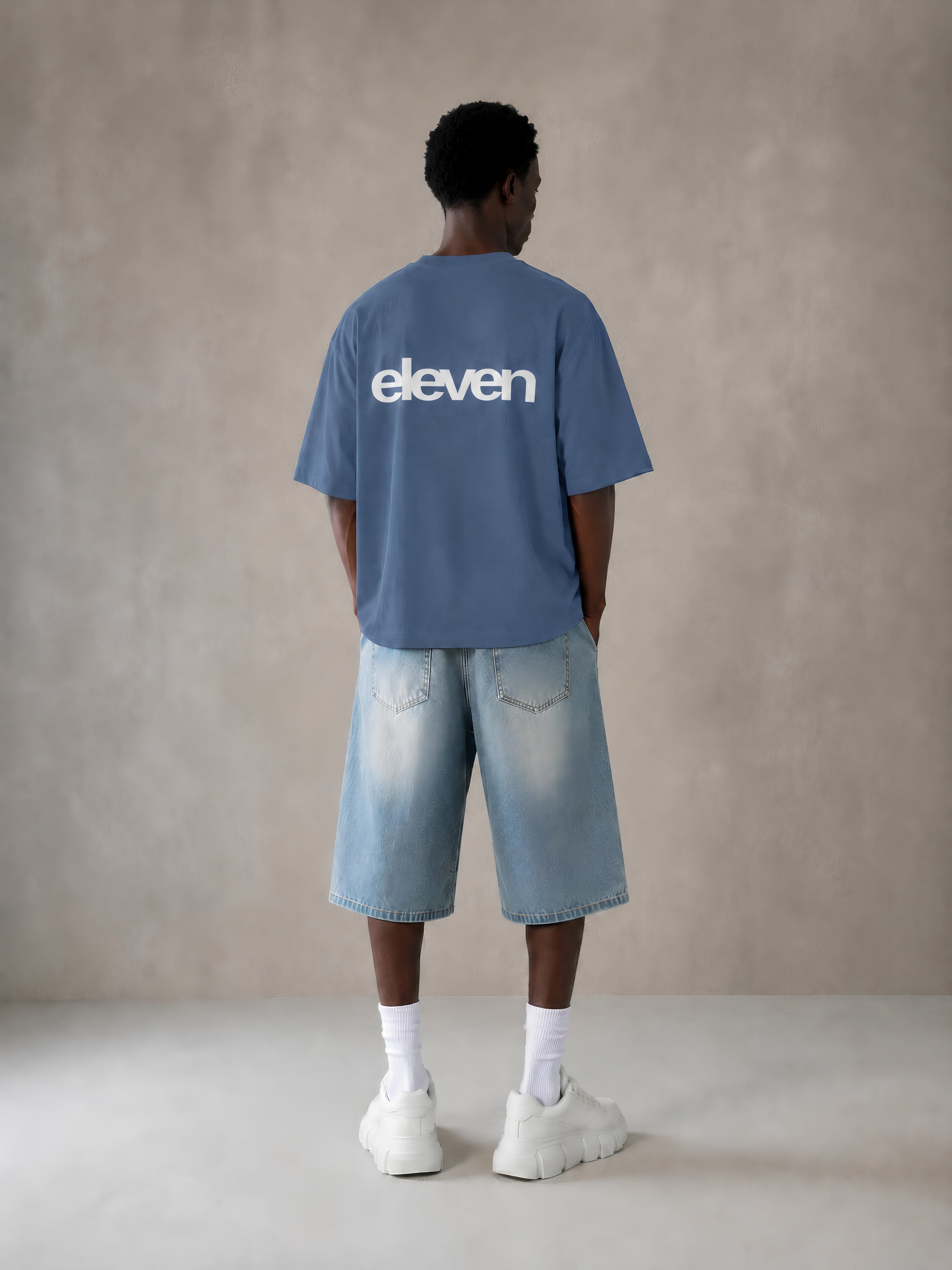 Heron Waffle Knit - Blue