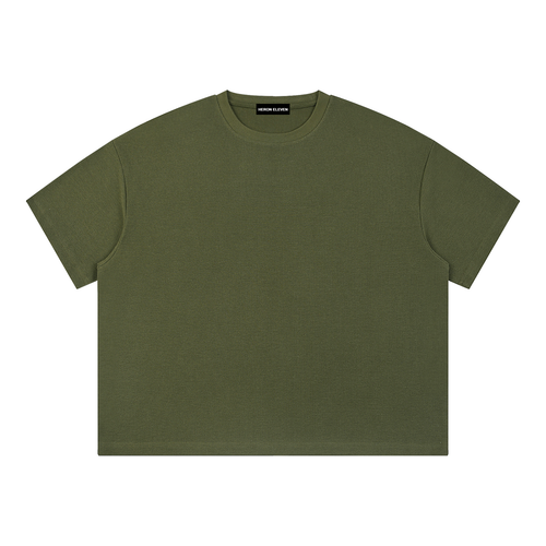 Heron Waffle Knit - Army Green