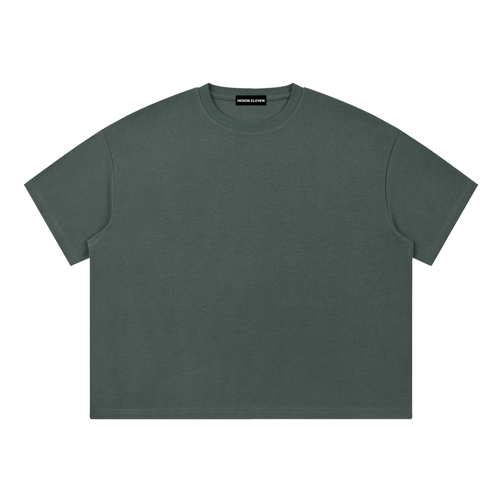 Heron Waffle Knit - Dark Grey