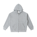 Essential Double-Zip Hoodie - Flower Grey