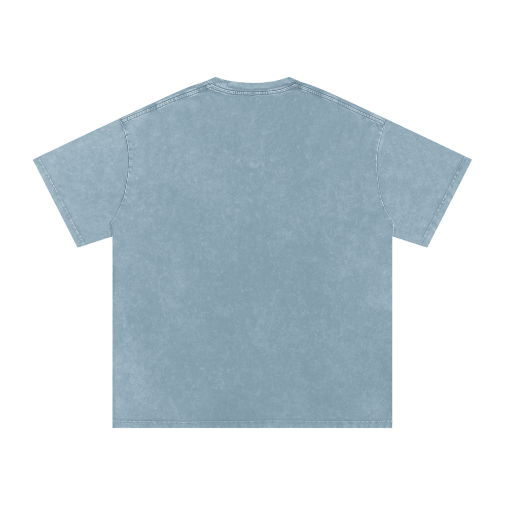 Snow Washed Oversized Cotton Tee -
