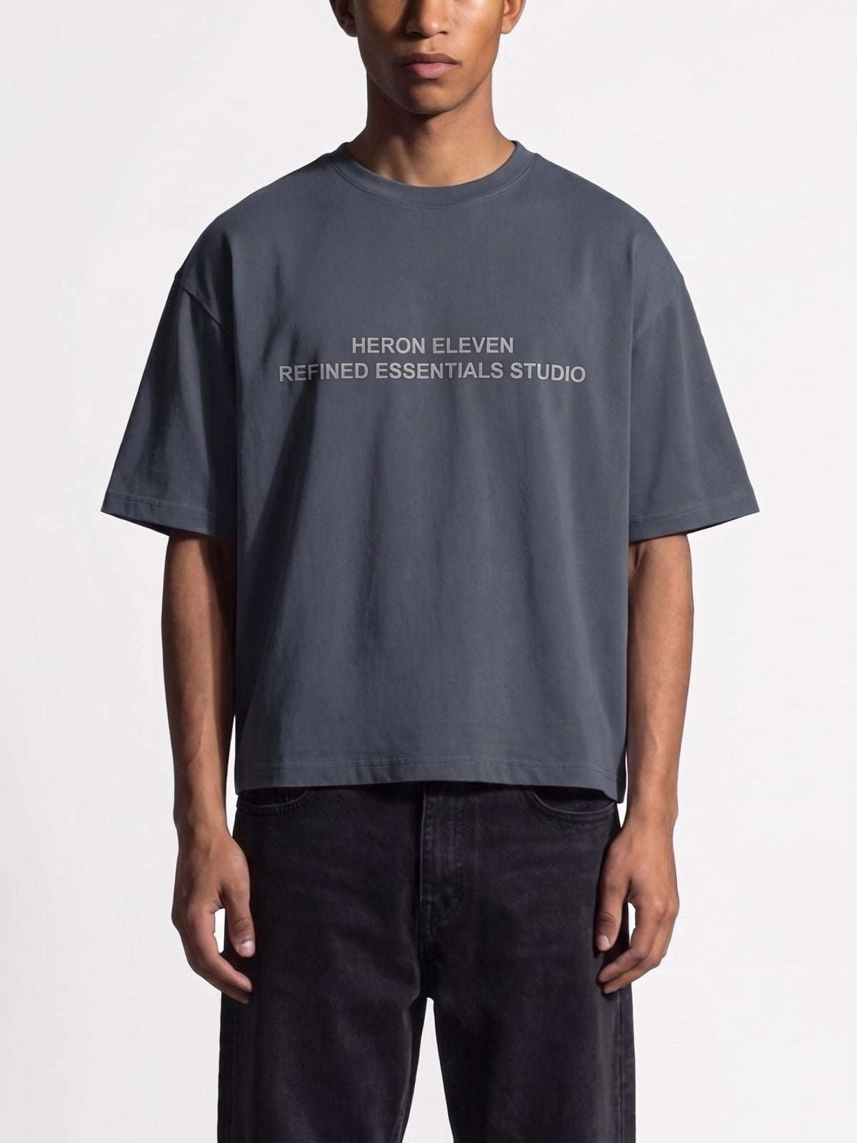 Studio Element Boxy T-shirt - Grey Blue